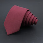 Classic Men's Wool Neckties - Wine Red