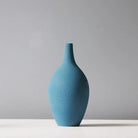 Morandi-Inspired Matte Ceramic Vase - Blue