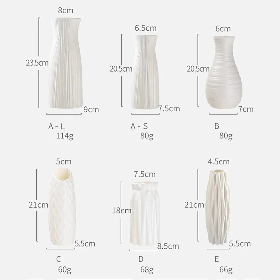 Nordic-Inspired Flower Vase Sizes