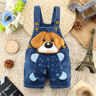 Puppy Animal Denim Infant Dungarees