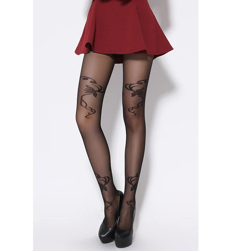 omen's Ultra-Sheer Patterned Tights