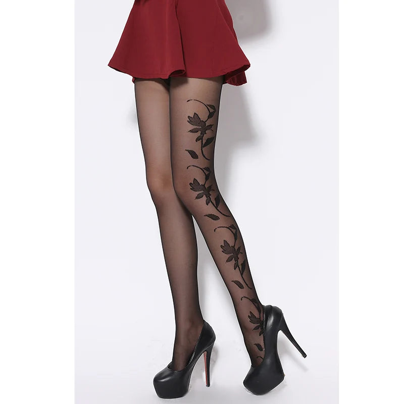 omen's Ultra-Sheer Patterned Tights